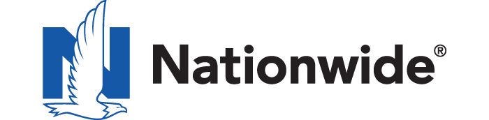Logo of Nationwide featuring a blue eagle next to the brand name in black text.